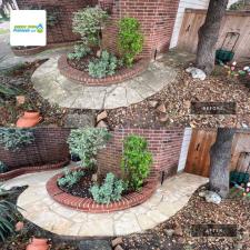 Concrete and Limestone Walkway Cleaning in San Antonio, TX